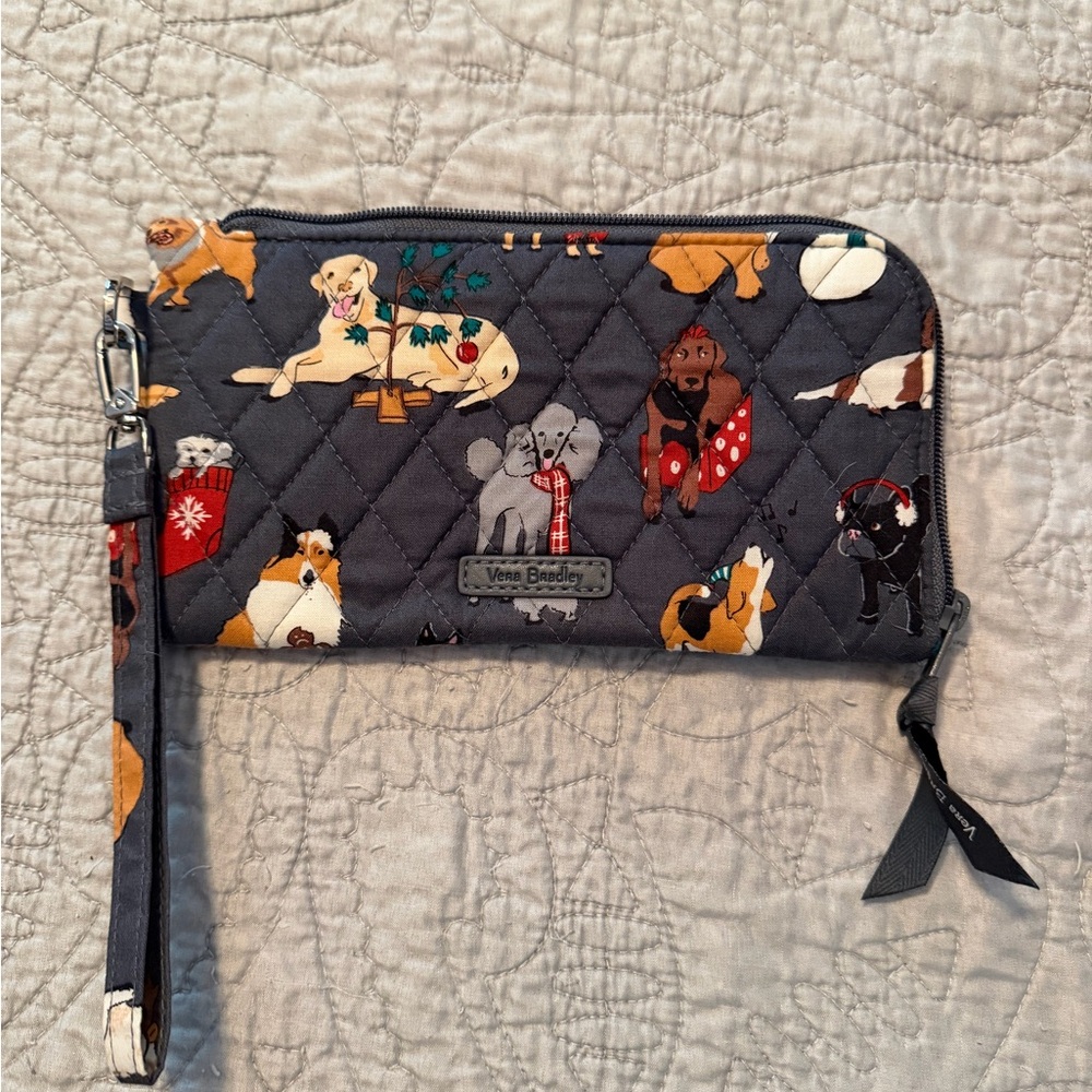 Vera Bradley Holiday Dog Tech Wristlet